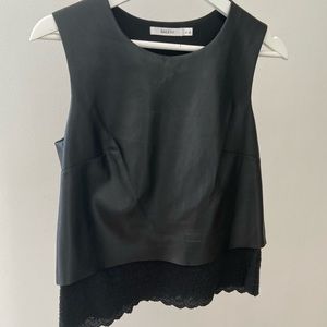 Bailey 44 Vegan Leather Top